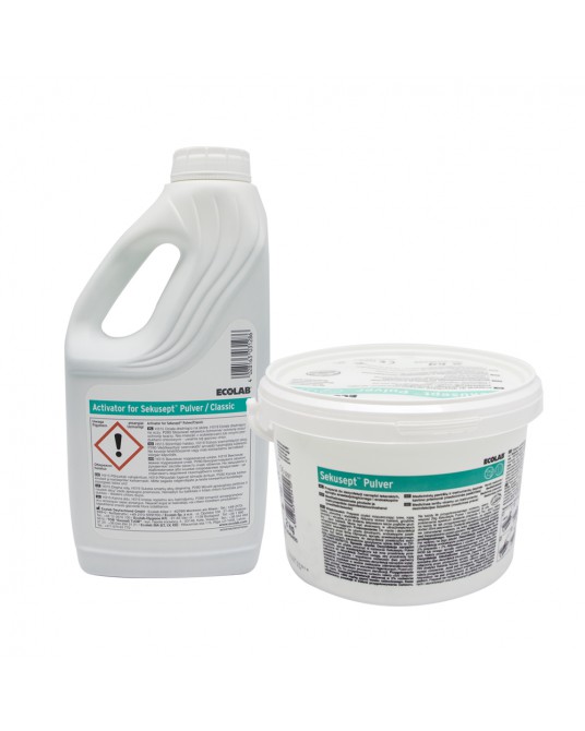 Sekusept Pulver + Aktivator zur Reinigung und Desinfektion von Instrumenten ECOLAB