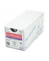 Supramid black multifilament USP 4/0 gerade Nadel (12er Pack)