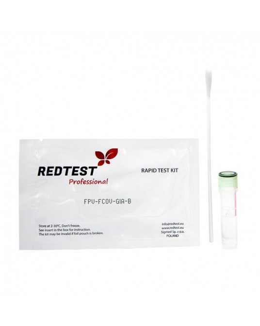 Redtest Schnelldiagnosetest zum Nachweis von Panleukopenie, Coronavirus und Giardia FPV-FCOV-GIA Ag bei Katzen