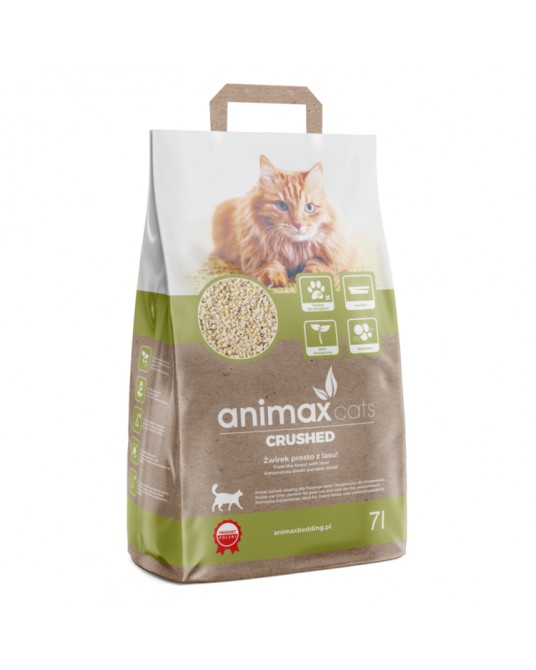 Animax Katzenstreu Cats Crushed klumpende zerkleinerte Holzstreu