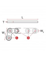 L-Platten für ∅ 3,5 mm Schrauben, schräg