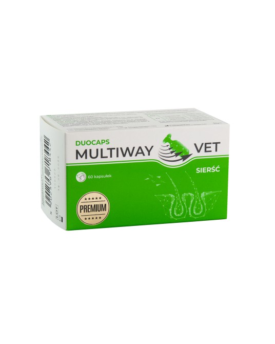 MULTIWAY VET® DUOCAPS HAAR Fell-, Haut- und Krallenpräparat für Hunde und Katzen in Twist-Off Kapseln 60 Tab.