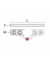 Kompressionsplatte für Schrauben Durchmesser 2,7 mm