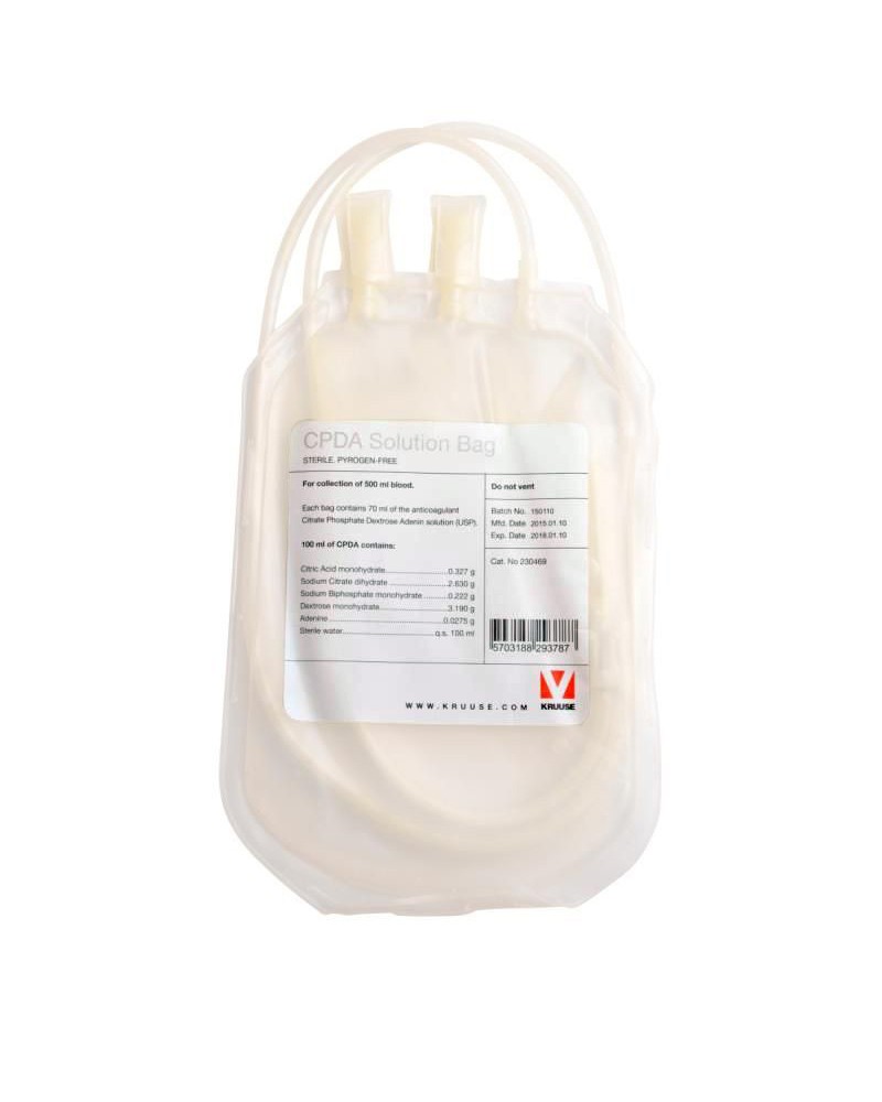 Blutkonservenbeutel mit CPDA-1-Stabilisator 500 ml