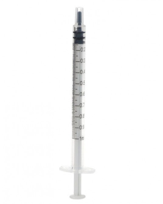 Einmalspritze 1 ml TBC ohne Kanüle 100 St.