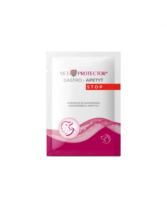 Vet Protector® Gastro - Appetit Stop zur Unterstützung bei der Unterdrückung von übermäßigem Appetit bei Hunden und Katzen 3,5g