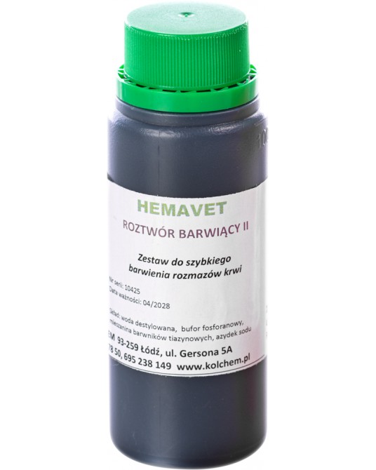 Färbelösung II blauer Farbstoff HemaVet