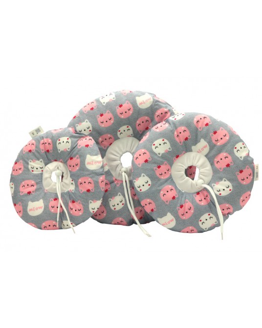 Postoperativer Katzenkragen Fit4Pets in Donut-Form, Muster 6