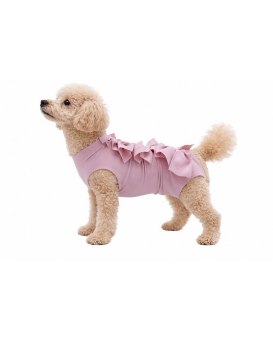 Postoperativer Shirt Fit4Pets zum Binden, rosa