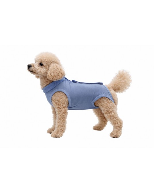 Postoperativer Body Fit4Pets mit Klettverschluss, blau