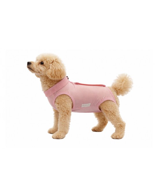Postoperativer Body Fit4Pets mit Klettverschluss, rosa