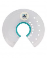 Postoperativer Schutzkragen Fit4Pets mit Druckknopf, blau