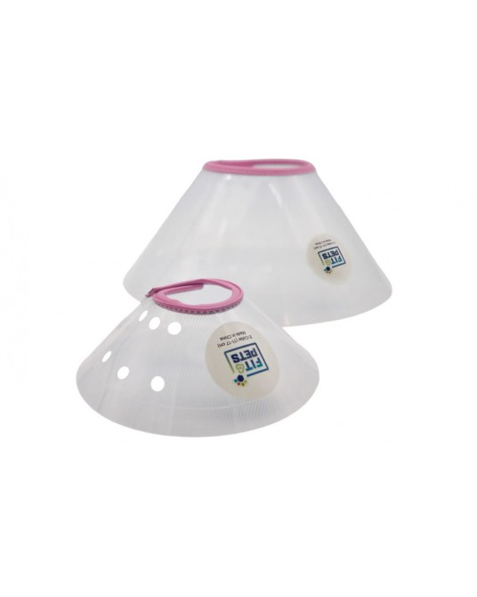 Postoperativer Schutzkragen Fit4Pets mit Druckknopf, rosa
