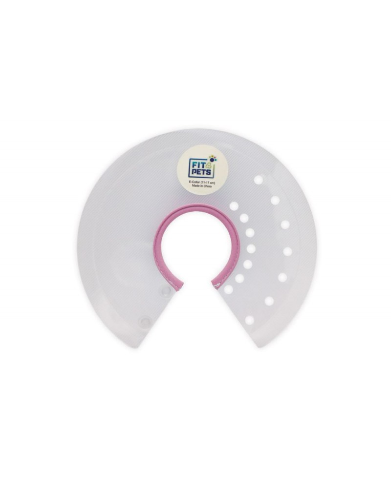 Postoperativer Schutzkragen Fit4Pets mit Druckknopf, rosa