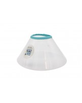 Postoperativer Schutzkragen Fit4Pets mit Druckknopf, blau