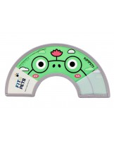 Postoperativer Schutzkragen Fit4Pets mit Klettverschluss und Einfassung, Größe S – Frosch