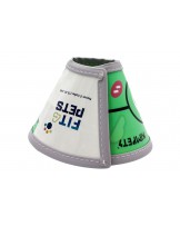 Postoperativer Schutzkragen Fit4Pets mit Klettverschluss und Einfassung, Größe S – Frosch