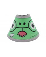 Postoperativer Schutzkragen Fit4Pets mit Klettverschluss und Einfassung, Größe S – Frosch