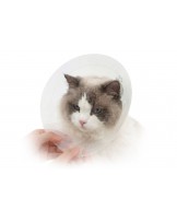 Postoperativer Schutzkragen Fit4Pets mit Druckknopf, blau