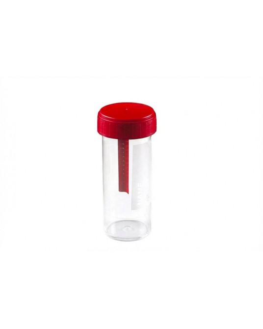 Steriler Kotprobenbehälter mit Spatel, 30 ml – 1 Stück