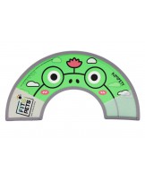 Postoperativer Schutzkragen Fit4Pets mit Klettverschluss und Einfassung, Größe S – Frosch