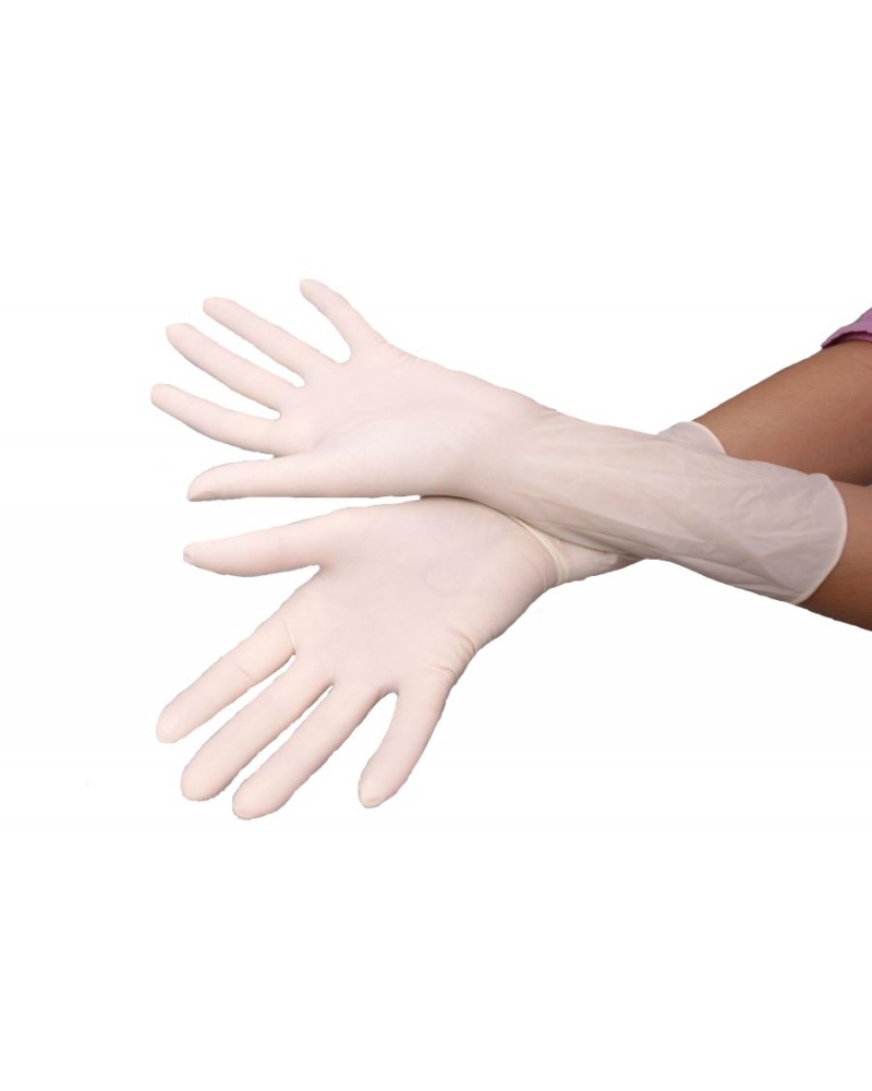 Gepuderte sterile OP- Handschuhe, 1 Parr Gepuderte sterile OP- Handschuhe, 1 Parr