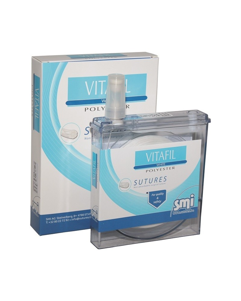 Vitafil Polyester nahtmaterial - weiß SMI