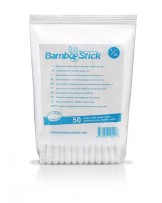 BambooStick® Wattestäbchen zur Ohrenpflege bei Hunden – 50 Stück
