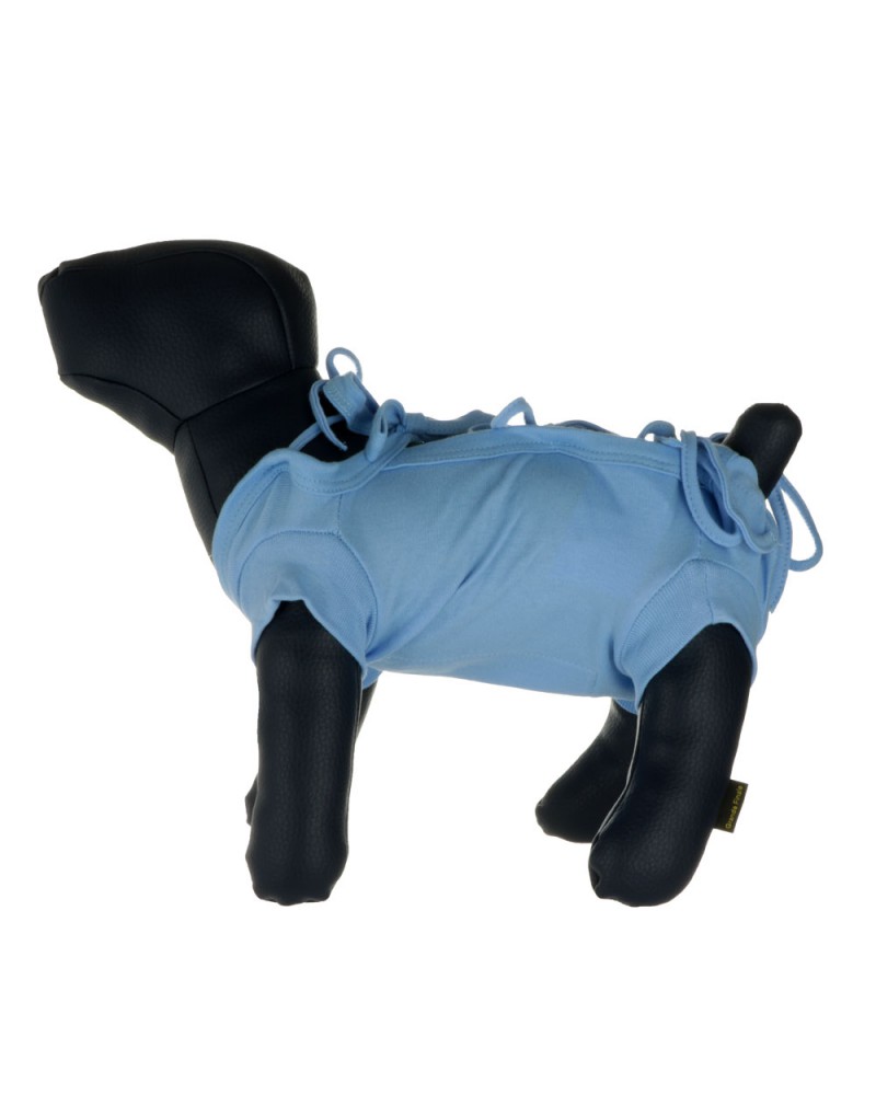 Schutzshirt, Postoperativer Shirt für Hund oder Katze, blau