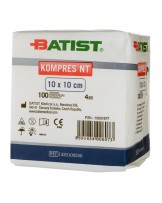 Vlieskompressen 10x10 cm, 4-lagig, 100 St.