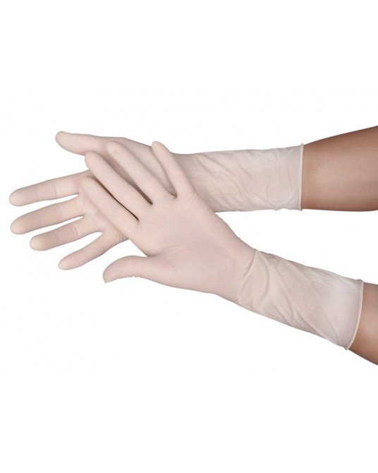 Puderfreie Latex-OP-Handschuhe, 1 Paar