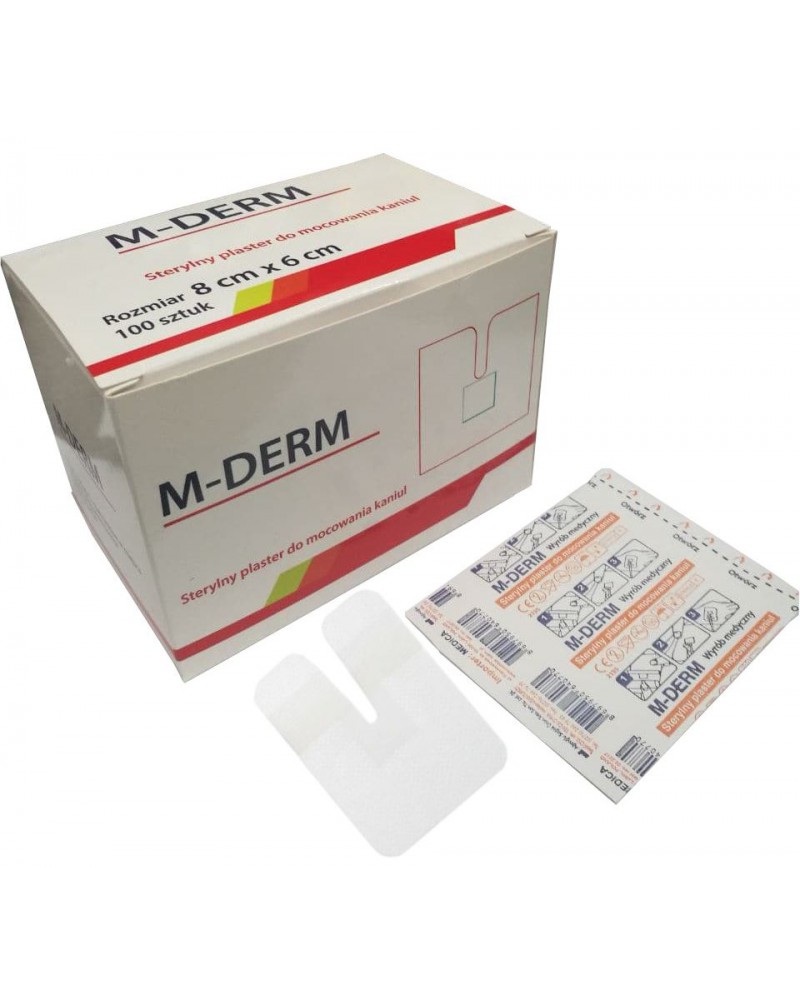 M-DERM Fixierpflaster 6 x 8 cm, 100 St. M-DERM Fixierpflaster 6 x 8 cm, 100 St.
