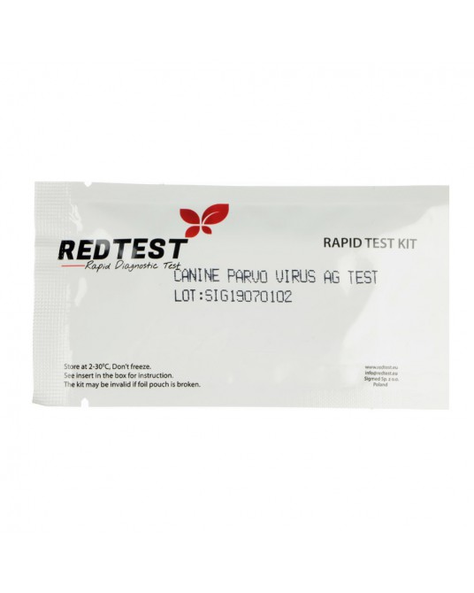 Redtest Schnelldiagnosetest Parvovirus Ag für Hunde