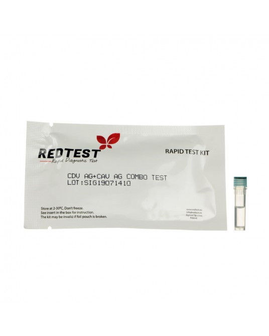 Redtest Schnelldiagnosetest Staupe - Adenovirus für Hunde