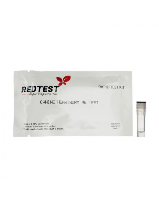 Schnelltest Redtest zum Nachweis von Dirofilaria immitis CHW