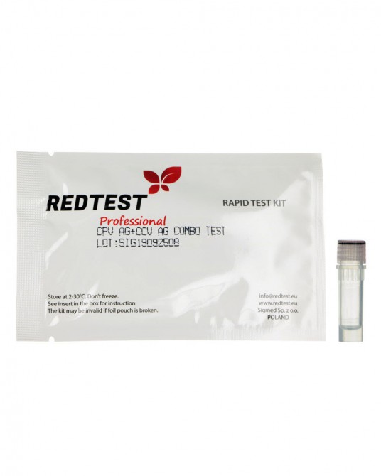 Redtest Schnelltest Parvovirus - Coronavirus für Hunde