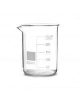 Becherglas mit Teilung niedere Form