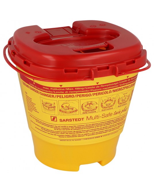 Sicherheits - Abwurfbehälter für Kanülen und Spritzen 2500 ml
