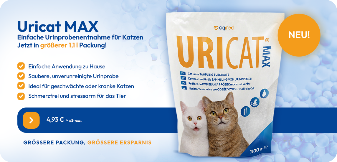 Perlenstreu zur Urinprobengewinnung Uricat Max