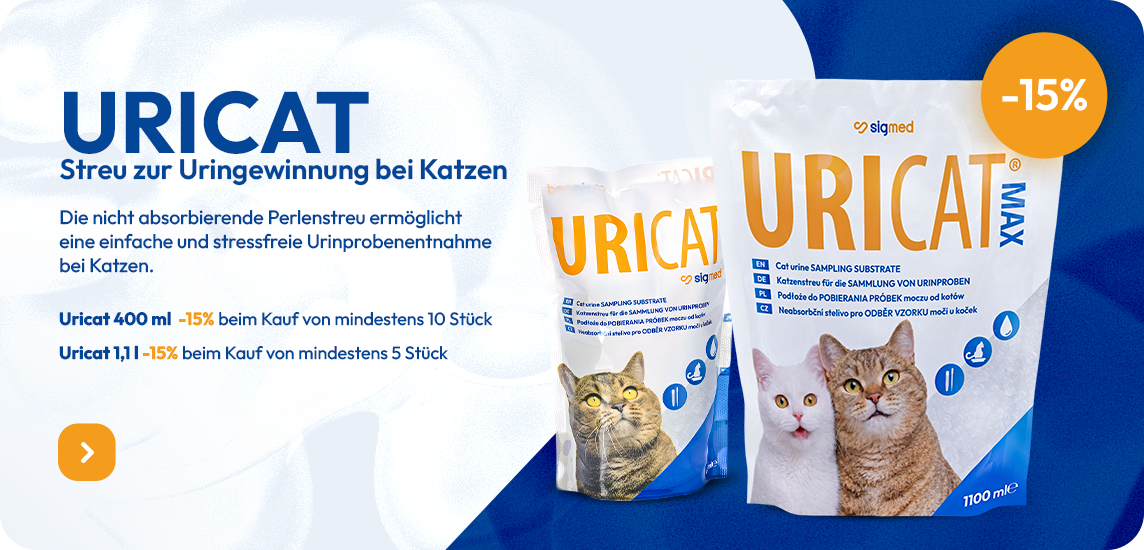 Perlenstreu zur Urinprobengewinnung Uricat